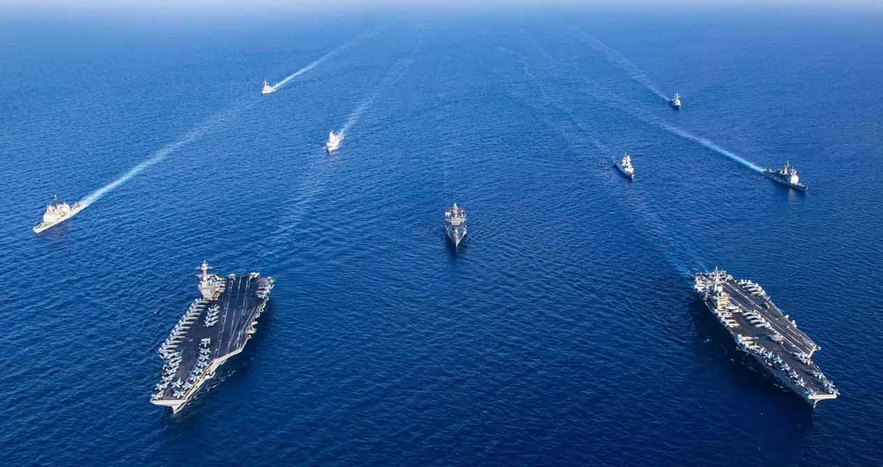 ক্যারিবীয় সাগরে পৌঁছাল মার্কিন বিমানবাহী রণতরীর বিশাল বহর
