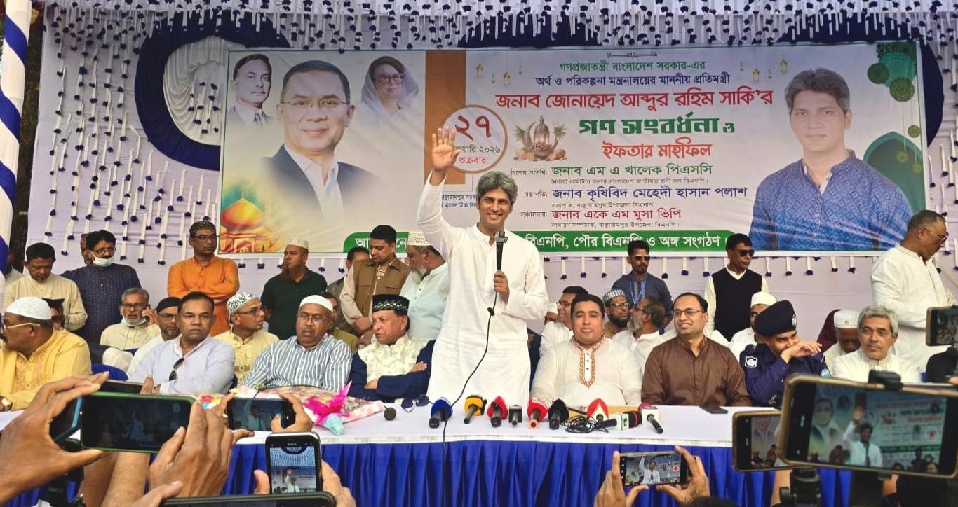 মেঘনা সেতু নির্মাণ সরকারের শীর্ষ অগ্রাধিকার: জোনায়েদ সাকি