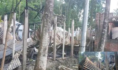 সৈয়দপুরে অগ্নিকাণ্ডে ১০টি বাড়ি পুড়ে ছাই