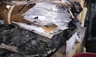 গভীর রাতে লক্ষ্মীপুর নির্বাচন কার্যালয়ে দুর্বৃত্তের আগুন