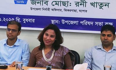 ঝিকরগাছায় সাংবাদিকদের সঙ্গে নবাগত ইউএনওর মতবিনিময়