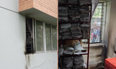 কুষ্টিয়ায় নির্বাচন অফিসে দুর্বৃত্তদের আগুন