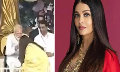 নরেন্দ্র মোদির পা ছুঁয়ে যা বললেন ঐশ্বরিয়া রাই বচ্চন
